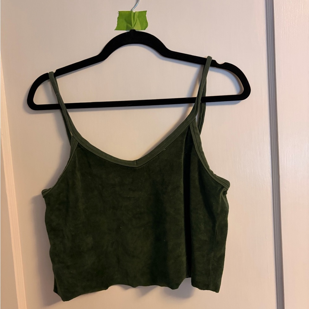 Suzi Kondi Forest Green Crop Top